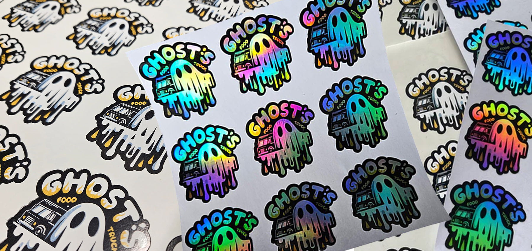 Holographic sticker printing, fast turnaround