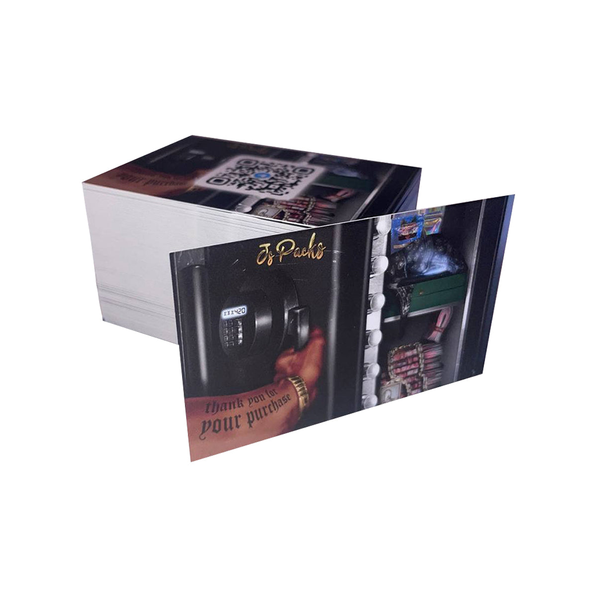 Custom printed business cards with scannable qr code