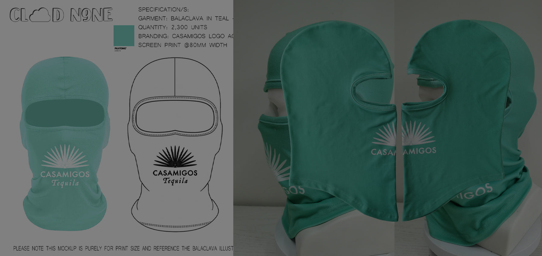 Custom Balaclavas for Casamigos Tequila: Premium Custom Printed Balaclavas in the UK