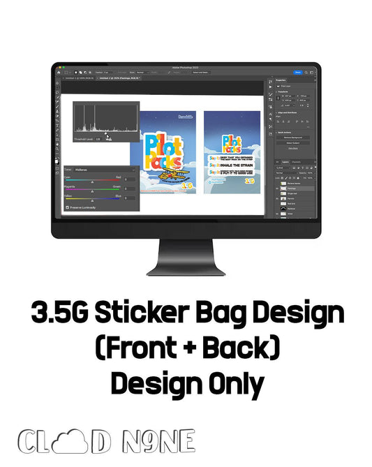 3.5G Sticker Bag Design (Choose Your Budget) - CloudNine