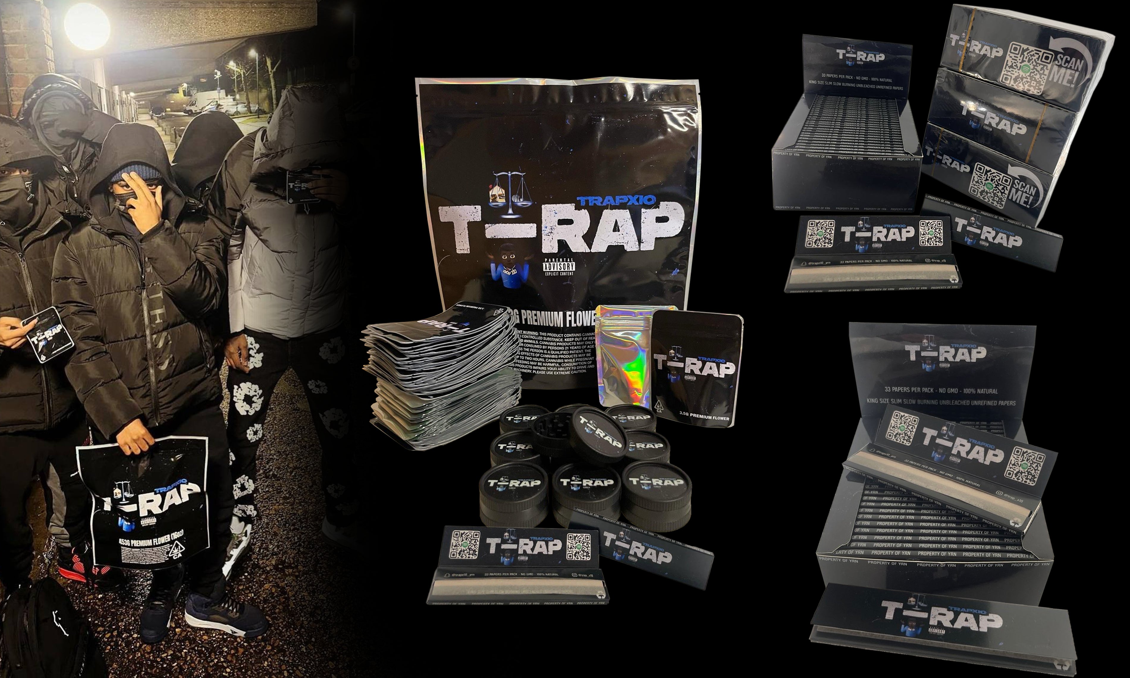 Album merch design print, Packaging & Smoking acessories