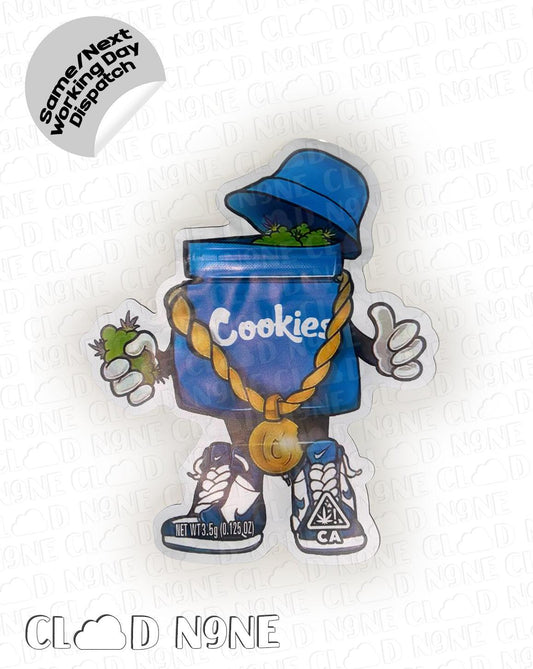 Cookies Character - Custom Shape 3.5G Mylar Bag - CloudNine