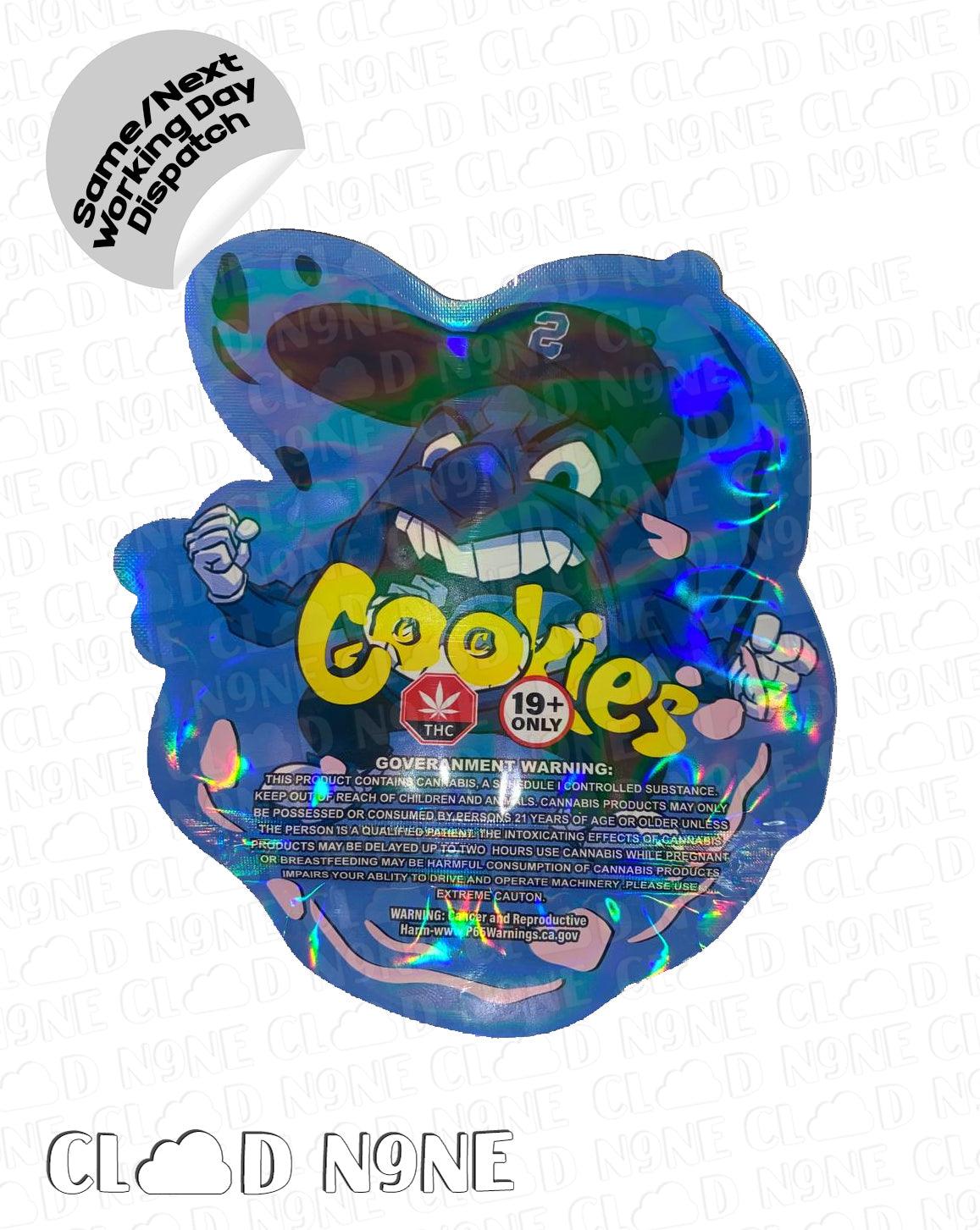 Cookies Holographic Cookie - Custom Shape 3.5G Mylar Bag - CloudNine