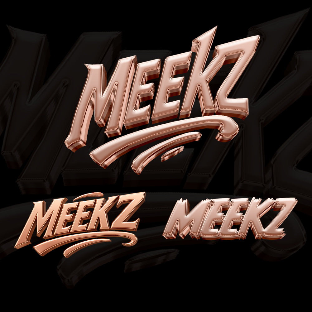 Custom logo design for Meekz Manny brand and merchandise