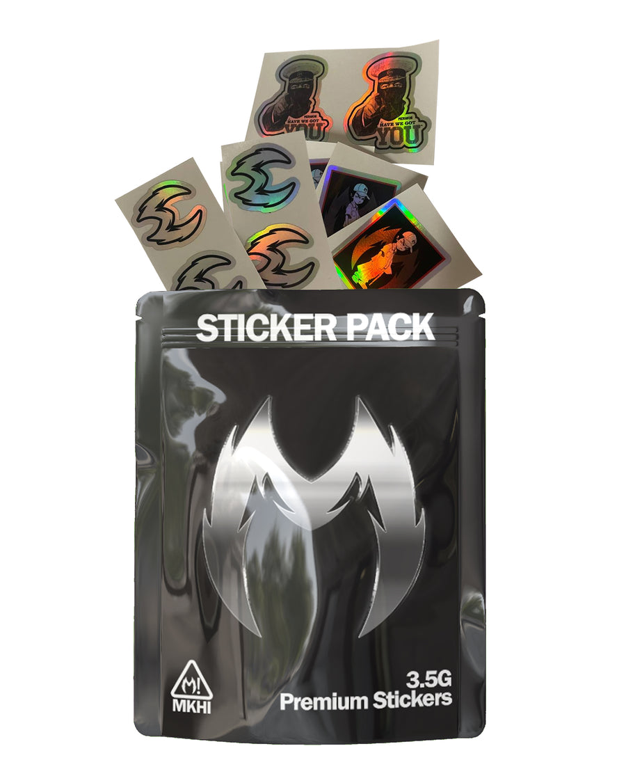 Branded custom mylar bags with direct print design for product packaging and retail storage.