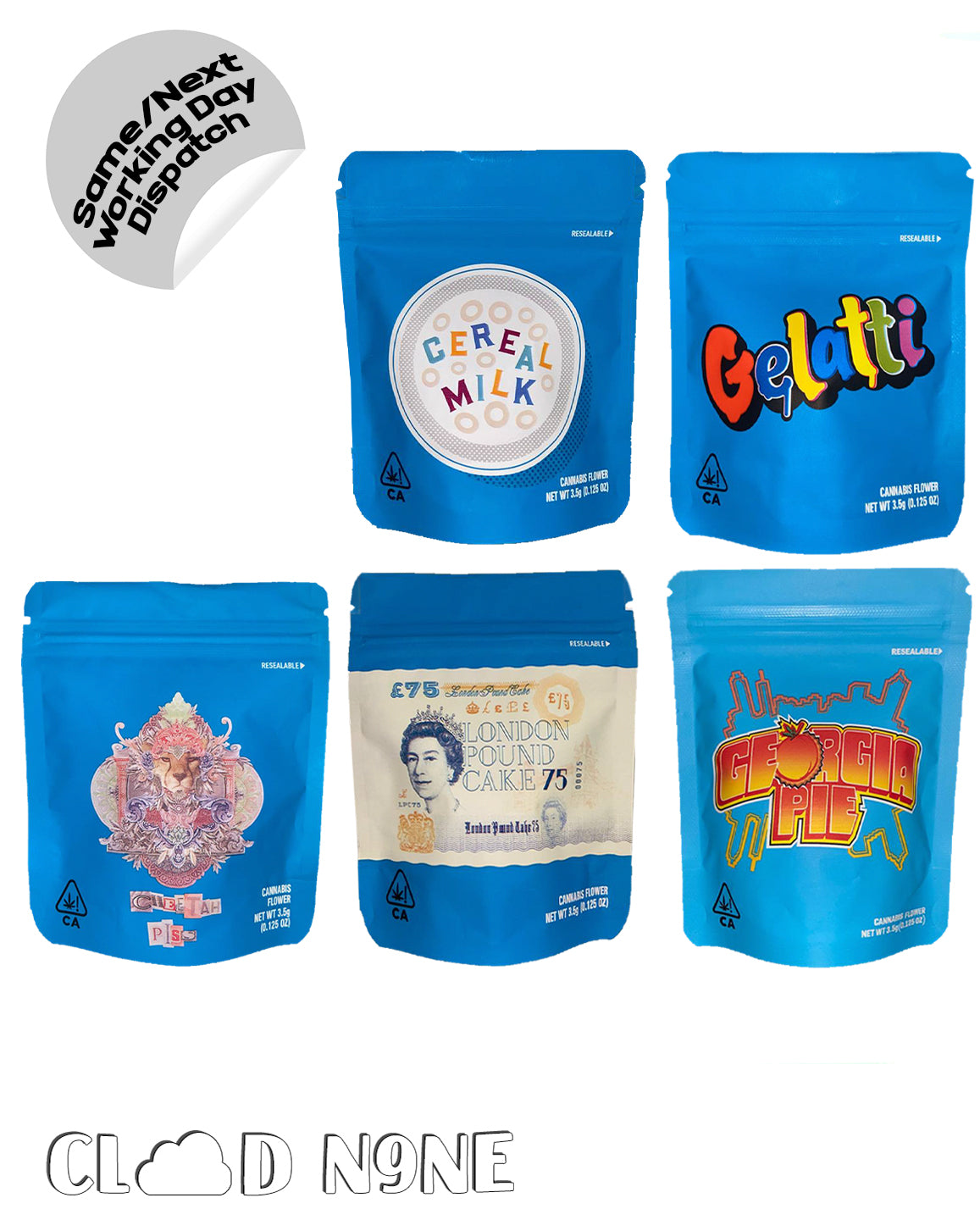 bundle cookies mylar bags