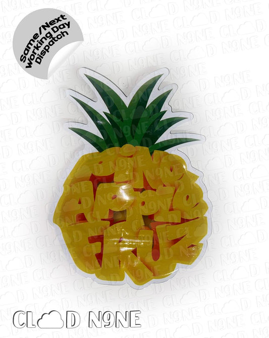 Pineapple Fruz - Custom Shape 3.5G Mylar Bag - CloudNine