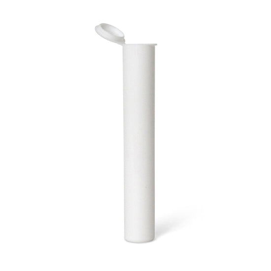 white pre roll tube pop top joint holder on a white background
