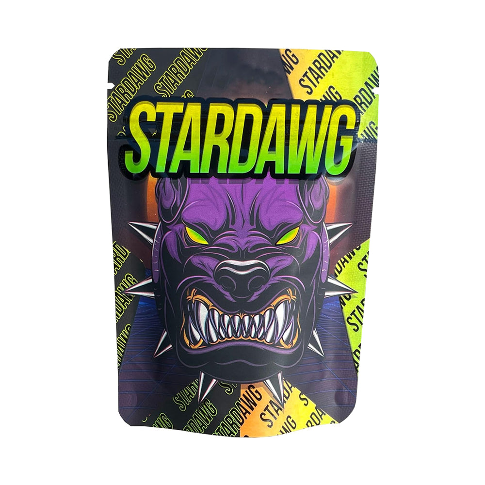 Stardawg mylar bags, 3.5g cali packs 