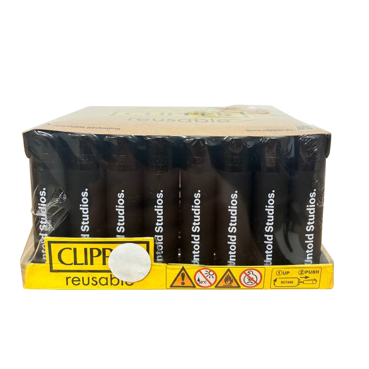 Custom Clipper lighter with printed logo design