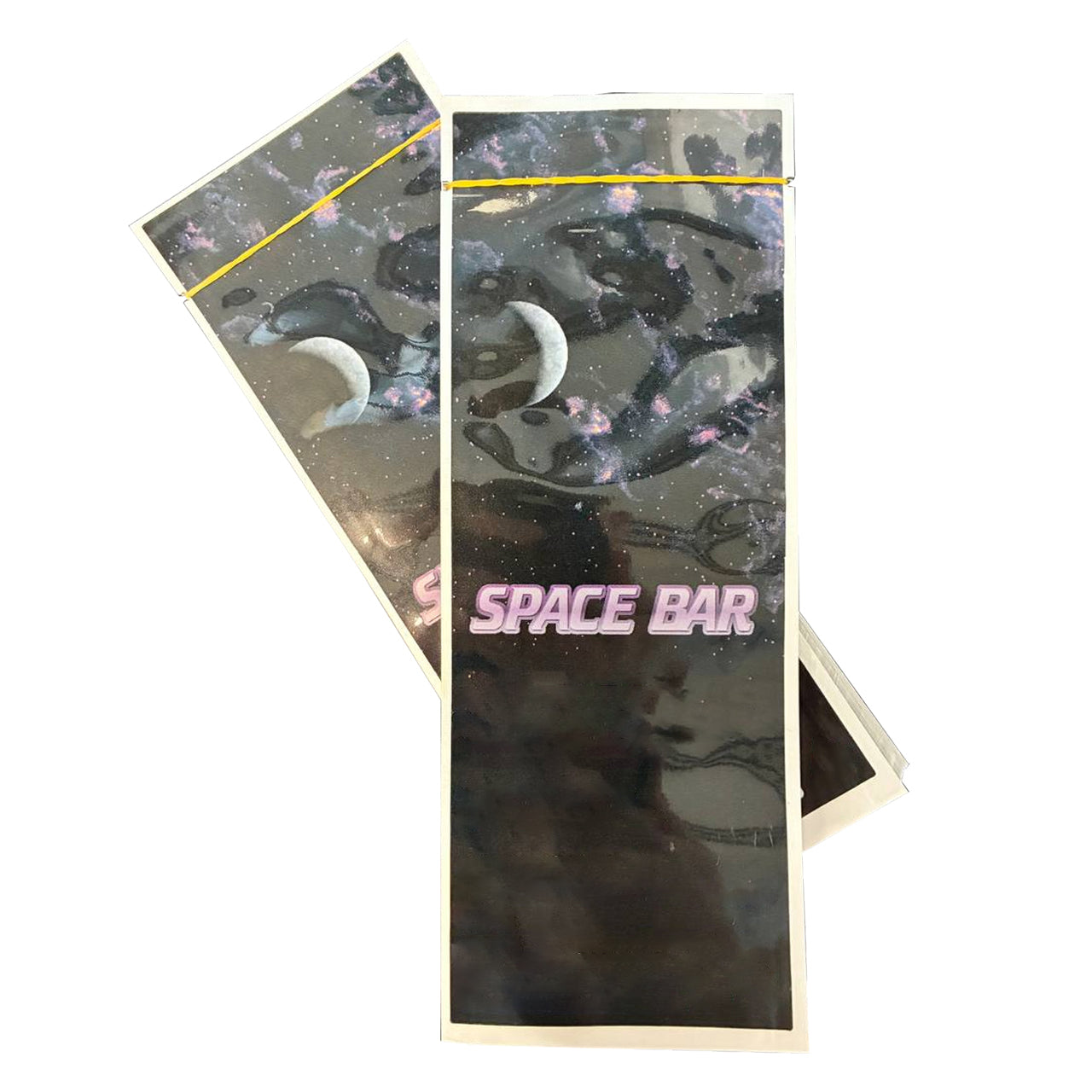 Custom vape mylar bag with branded sticker label packaging