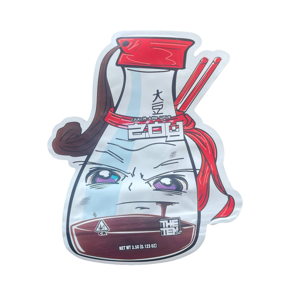 zushi zoy catch the wave mylar bags 3.5g cali packs ten co