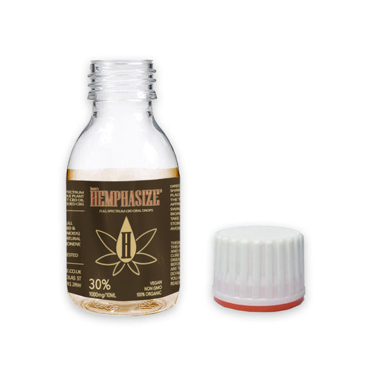 Custom 100ml Bottles with tamper evident cap