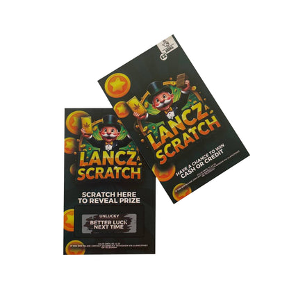 custom print scratch card