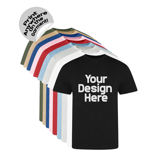 Camisetas de algodón personalizadas (elige tu color)
