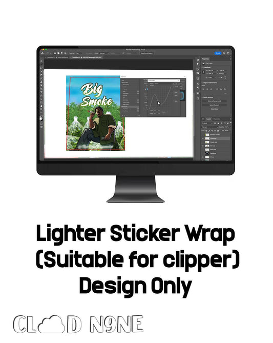 Clipper Lighter Label Design - CloudNine