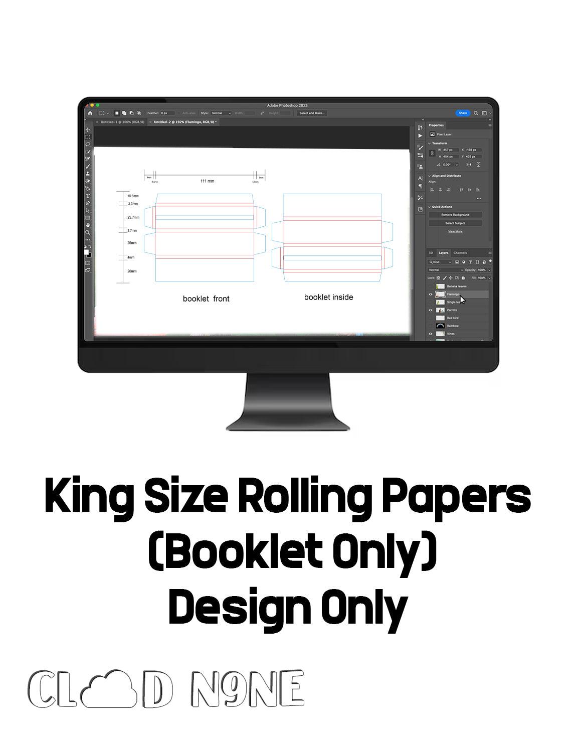 King Size Rolling Papers Design (Choose Your Budget) - CloudNine